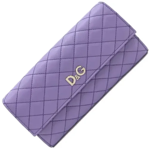 Pre-owned Leather wallets , female, Sizes: ONE SIZE - Dolce & Gabbana Pre-owned - Modalova