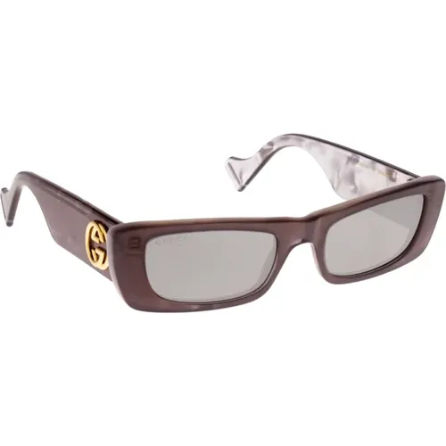 Mirror Lens Sunglasses , female, Sizes: 52 MM - Gucci - Modalova