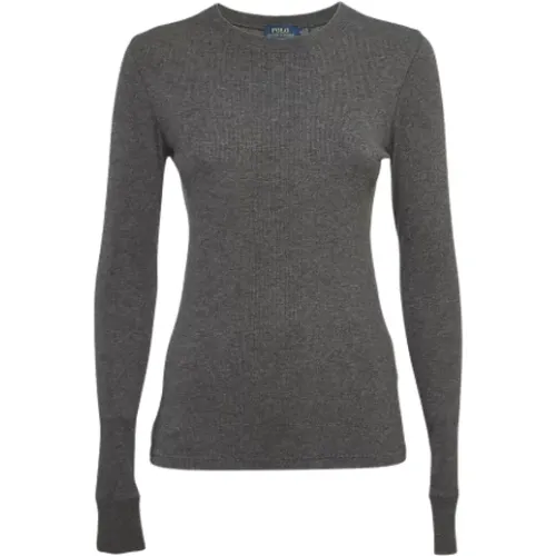 Pre-owned Knitwear & Sweatshirts, female, , Size: M Pre-owned Suede tops - Ralph Lauren Pre-owned - Modalova