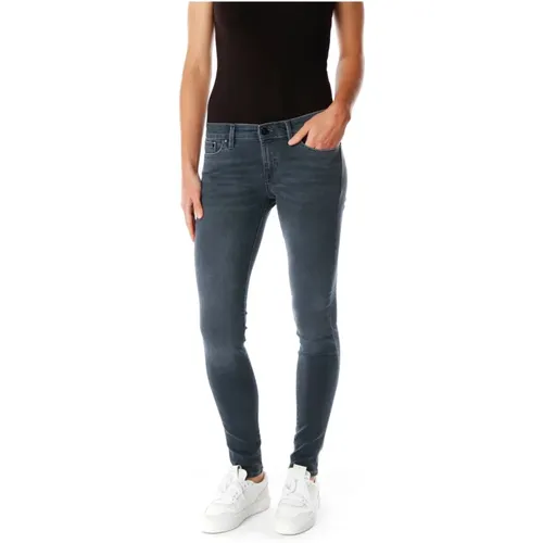 Spray Skinny Fit Midwaist Jeans , Damen, Größe: W24 L28 - Denham - Modalova