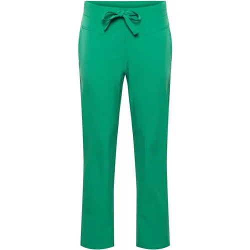 Grüne Reise 7/8 Hose , Damen, Größe: M - &Co Woman - Modalova