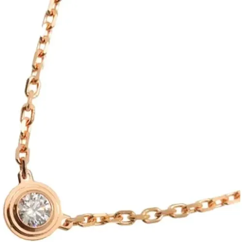 Pre-owned Jewellery, female, , Size: ONE SIZE Pre-owned Rose Gold necklaces - Cartier Vintage - Modalova