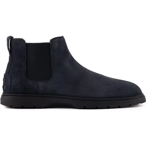 Chelsea Boots, male, , Size: 9 US Suede Ankle Boots - TOD'S - Modalova