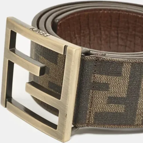 Pre-owned Belts, male, , Size: ONE SIZE Pre-owned Canvas belts - Fendi Vintage - Modalova