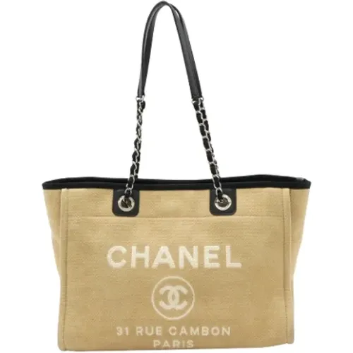 Pre-owned Tote Bags, female, , Size: ONE SIZE Pre-owned Canvas chanel-bags - Chanel Vintage - Modalova