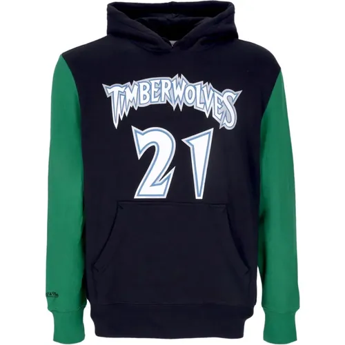 Hoodies, male, , Size: XL Kevin Garnett NBA Fashion Hoodie - Mitchell & Ness - Modalova