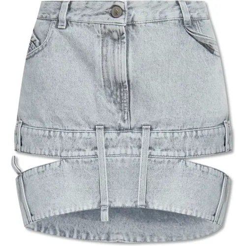 Denim skirt , female, Sizes: W26, W27 - The Attico - Modalova