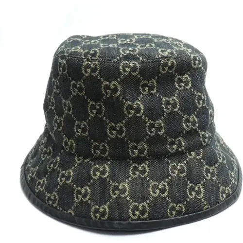 Pre-owned Accessories, male, , Size: ONE SIZE Pre-owned Cotton Bucket Hat - Gucci Vintage - Modalova