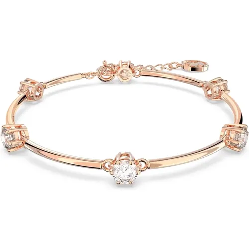 Constella Bracelet, White, Rose Gold-Tone , female, Sizes: ONE SIZE - Swarovski - Modalova