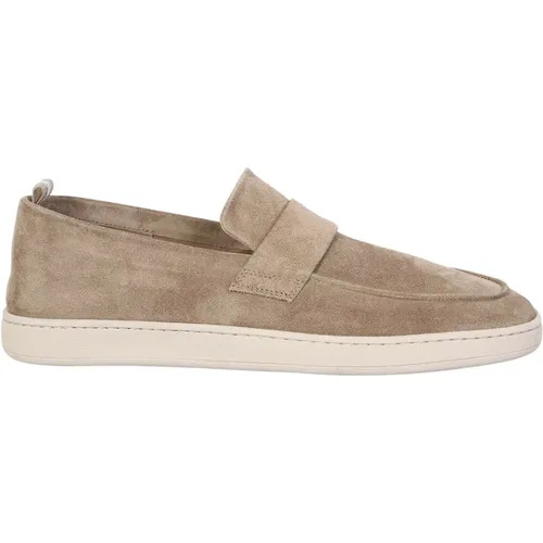 Loafers, male, , Size: 8 US Suede Loafers - Officine Creative - Modalova