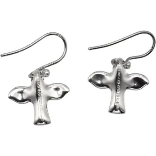 Pre-owned Jewellery, female, , Size: ONE SIZE Pre-owned Silver earrings - Tiffany & Co. Pre-owned - Modalova