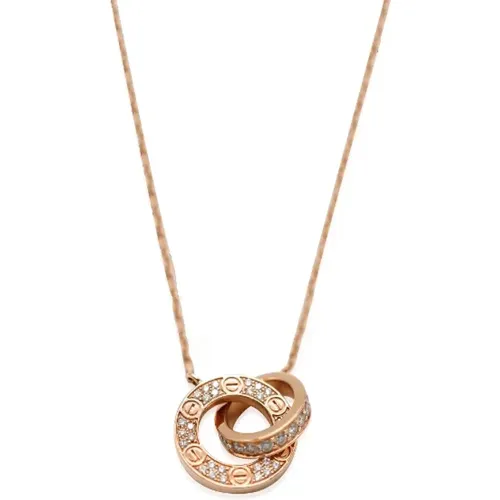 Pre-owned Jewellery, female, , Size: ONE SIZE Pre-owned Rose Gold necklaces - Cartier Vintage - Modalova