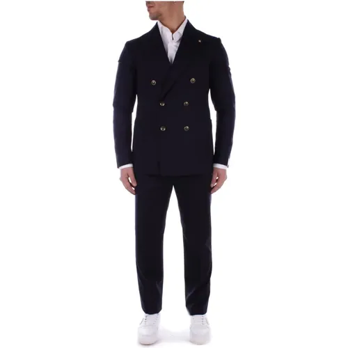 Double Breasted Suit Set , male, Sizes: XL, L - Tagliatore - Modalova