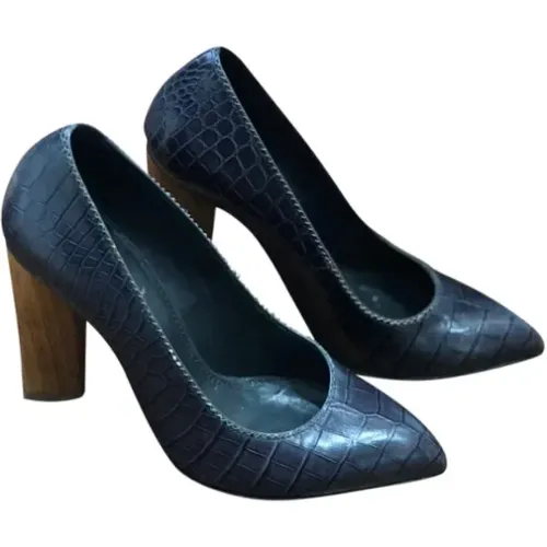 Pre-owned Pumps, female, , Size: 5 1/2 US Pre-owned Leather heels - Yves Saint Laurent Vintage - Modalova