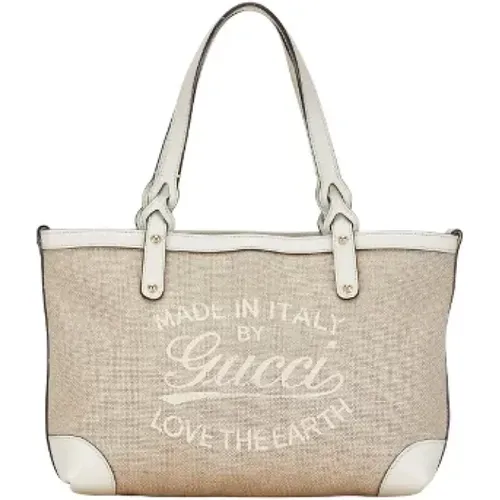 Pre-owned Tote Bags, female, , Size: ONE SIZE Pre-owned Canvas totes - Gucci Vintage - Modalova