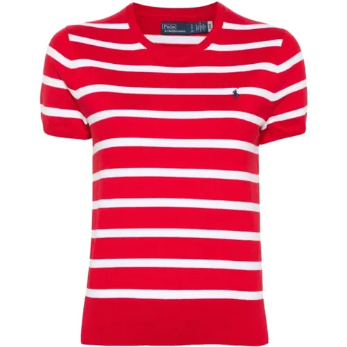 T-Shirts,Bunte Gestreifter Baumwollpullover für Frauen - Ralph Lauren - Modalova
