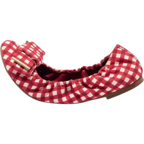 Pre-owned Flats, female, , Size: 7 1/2 US Pre-owned Fabric flats - Louis Vuitton Vintage - Modalova