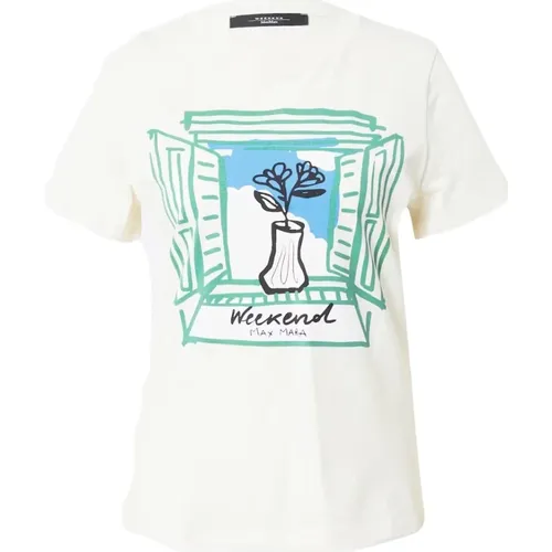 T-shirts and Polos Cream , female, Sizes: M - Weekend - Modalova
