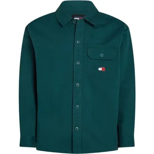 Essential Shirt with Iconic Details , male, Sizes: M - Tommy Hilfiger - Modalova