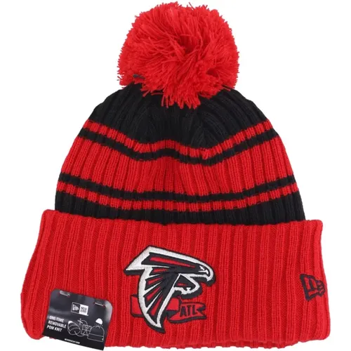 Beanies, male, , Size: ONE SIZE NFL Atlanta Falcons Pom Pom Beanie - new era - Modalova