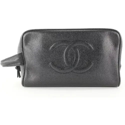 Pre-owned Clutches, female, , Size: ONE SIZE Timeless Leather Clutch - Chanel Vintage - Modalova