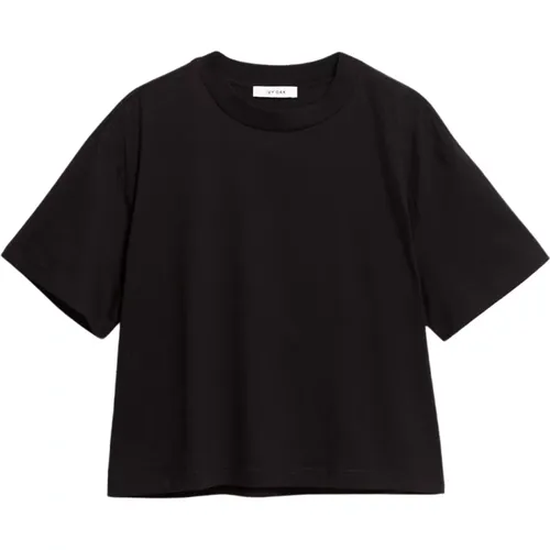 Boxy Baumwoll T-shirt in Schwarz , Damen, Größe: XL - IVY OAK - Modalova