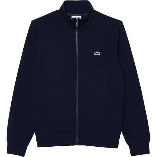 Zip-throughs, male, , Size: 2XL Full Zip High Neck Sweatshirt - Lacoste - Modalova