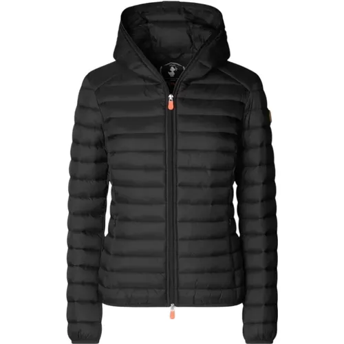 Winter Jackets, female, , Size: XL Quilted Hooded Down Jacket - Save The Duck - Modalova