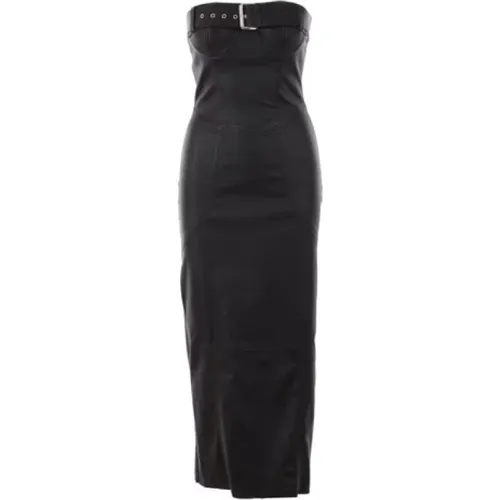Strapless Leather Dress , female, Sizes: S, M - Drome - Modalova