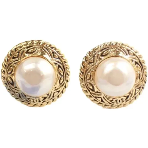 Pre-owned Metal earrings , female, Sizes: ONE SIZE - Chanel Vintage - Modalova