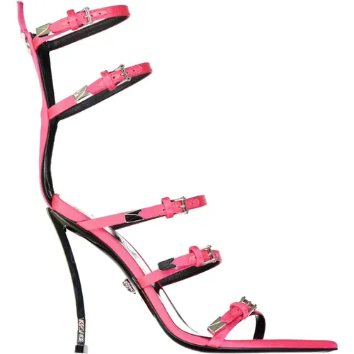 Luxurious Pin-Point Sandals , female, Sizes: 4 1/2 UK, 2 UK, 5 1/2 UK, 8 UK - Versace - Modalova
