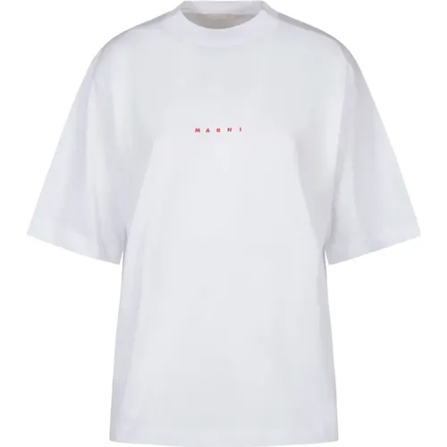 Weißes T-Shirt für Männer , Damen, Größe: 3XS - Marni - Modalova