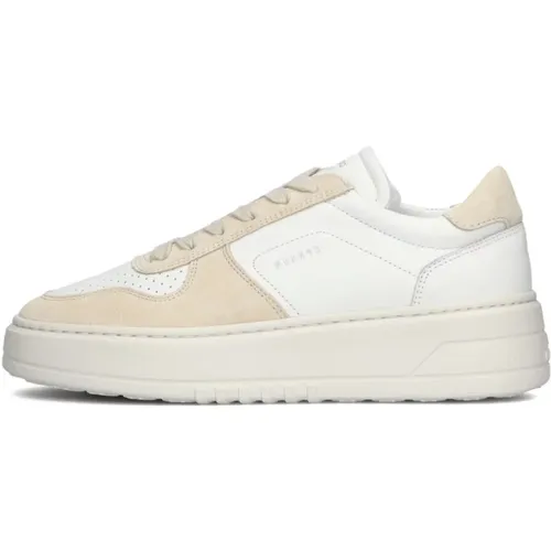 Beige Wildleder Low Top Sneakers , Damen, Größe: 38 EU - Copenhagen Studios - Modalova