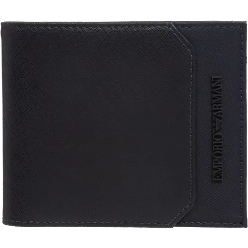 Wallets & Cardholders, male, , Size: ONE SIZE Minimalist Logo Wallet with Card Slots - Emporio Armani - Modalova