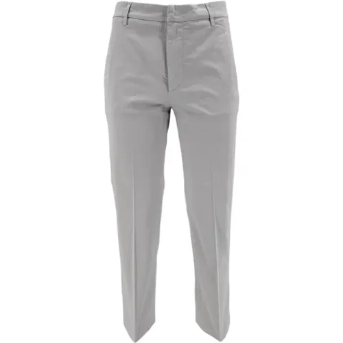 Grey Pant Nima Trousers , female, Sizes: W24, W25, W29 - Dondup - Modalova