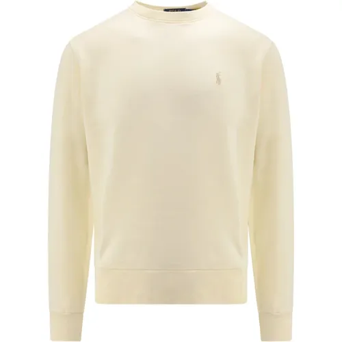 Weißer Sweatshirt mit Logo-Stickerei , Herren, Größe: 2XL - Ralph Lauren - Modalova