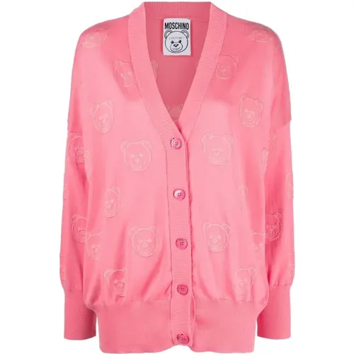 Cardigan , female, Sizes: S - Moschino - Modalova