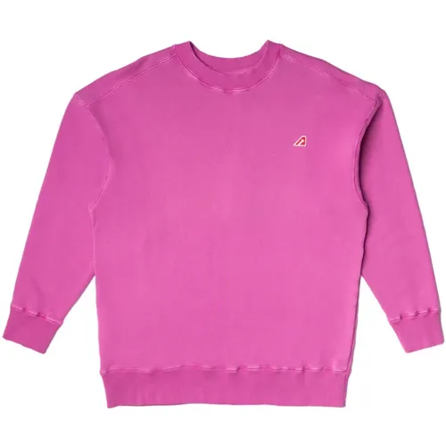 Effortless Cool Crewneck Sweatshirt for Men , male, Sizes: S, L, M - Autry - Modalova