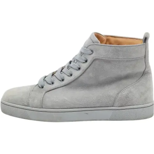 Pre-owned Sneakers, male, , Size: 9 US Pre-owned Suede sneakers - Christian Louboutin Pre-owned - Modalova