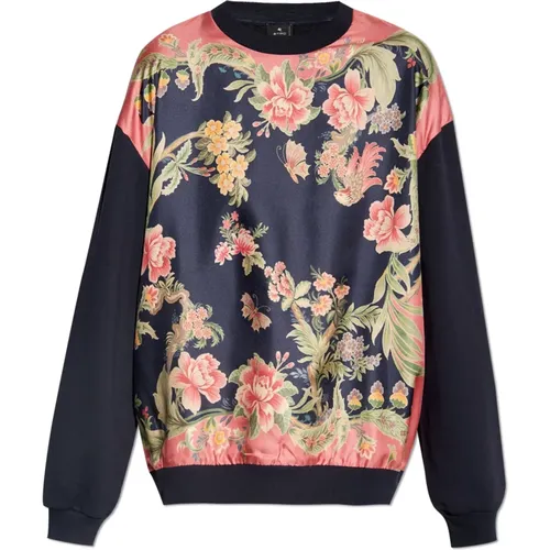 Blumenmuster Sweatshirt , Damen, Größe: S - ETRO - Modalova