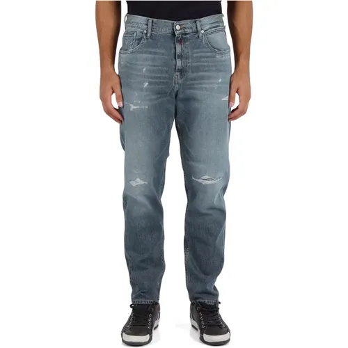 Relax Tapered Fit Jeans with Five Pockets , male, Sizes: W30, W31, W36, W34, W33, W29, W32 - Replay - Modalova