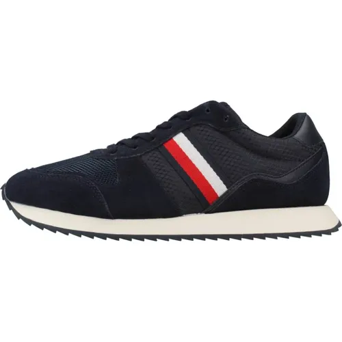 Sneakers, male, , Size: 11 US Stylish Runner Evo Mix Sneakers - Tommy Hilfiger - Modalova