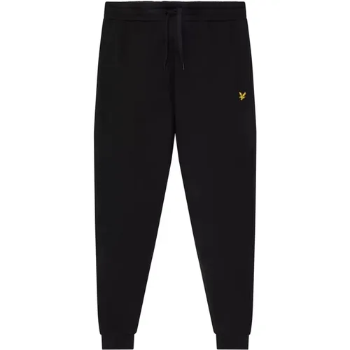 Schwarze Baumwoll-Sweatpants Herbst/Winter 2023 , Herren, Größe: 2XL - Lyle & Scott - Modalova