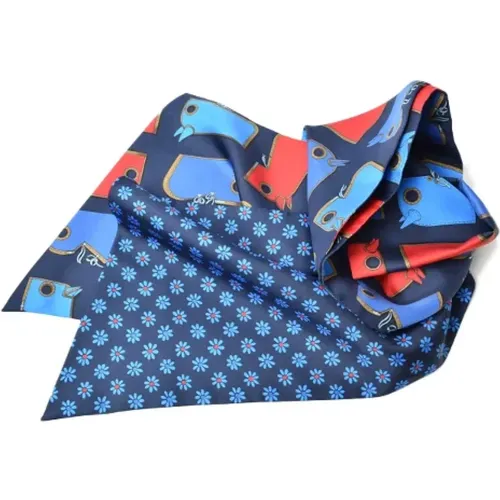 Pre-owned Scarves, female, , Size: ONE SIZE Pre-owned Canvas scarves - Hermès Vintage - Modalova