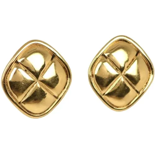 Pre-owned Jewellery, female, , Size: ONE SIZE Pre-owned Metal earrings - Chanel Vintage - Modalova