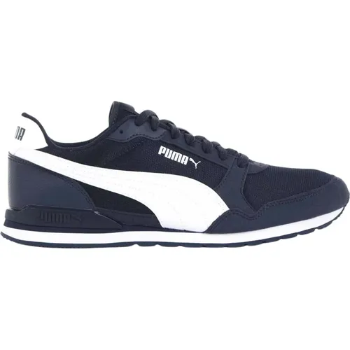 Mesh Runner Sneakers in Peacoat-Weiß , Herren, Größe: 42 1/2 EU - Puma - Modalova
