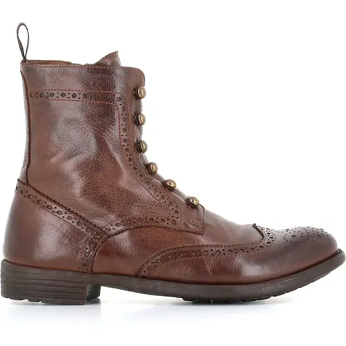 Brandy Leather Ankle Boots , female, Sizes: 4 UK, 5 UK - Officine Creative - Modalova