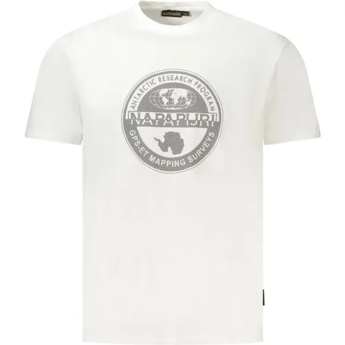T-Shirts, male, , Size: M Cotton Men T-Shirt - Napapijri - Modalova
