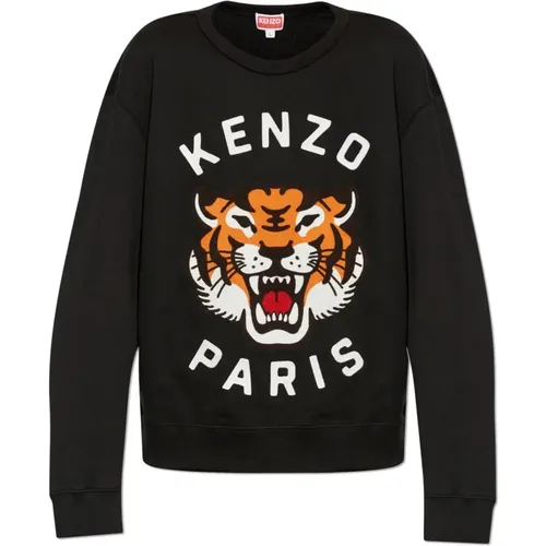 Sweatshirts, male, , Size: L Sweatshirt with logo - Kenzo - Modalova