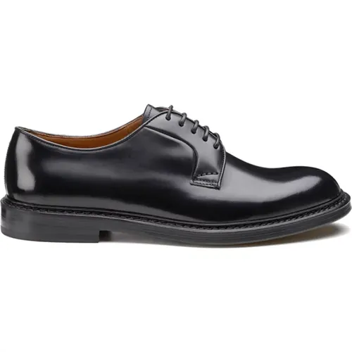 Smooth Leather Derby Lace-up Shoes , male, Sizes: 8 1/2 UK, 10 UK, 9 UK, 7 1/2 UK, 7 UK, 8 UK, 6 1/2 UK, 6 UK - Doucal's - Modalova